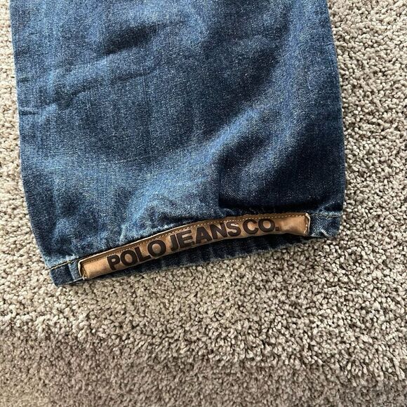 Vintage Polo Ralph Lauren Jeans Mens 38x34 Denim 90s Streetwear Baggy Skater Y2K - Picture 12 of 16